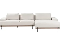 Hjørnesofa 4 personers MARIFERD Lys Beige Venstrevendt