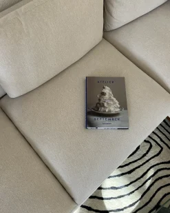 Hjørnesofa 4 personers MARIFERD Lys Beige Venstrevendt