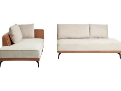 Hjørnesofa 3 personers MYKEN Lys Beige Højrevendt