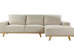 Hjørnesofa 3 personers NORA Beige Venstrevendt