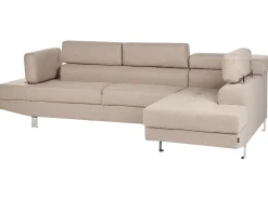 Hjørnesofa 5 personers NORREA Beige Venstrevendt