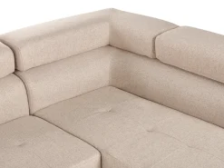Hjørnesofa 5 personers NORREA Beige Venstrevendt