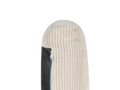 Hjørnesofa 4 personers SIGGARD Fløjl Lys Beige Venstrevendt