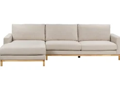 Hjørnesofa 4 personers SIGGARD Beige Højrevendt