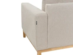 Hjørnesofa 4 personers SIGGARD Beige Højrevendt
