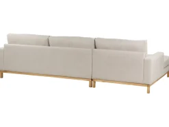 Hjørnesofa 4 personers SIGGARD Beige Højrevendt
