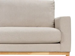Hjørnesofa 4 personers SIGGARD Beige Højrevendt