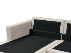 Hjørnesofa 4 personers SIGGARD Beige Højrevendt