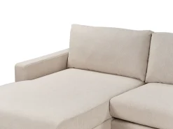 Hjørnesofa 4 personers SIGGARD Beige Højrevendt