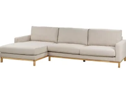 Hjørnesofa 4 personers SIGGARD Beige Højrevendt