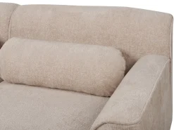 Hjørnesofa 3 personers SIMOS Chenille Beige Venstrevendt