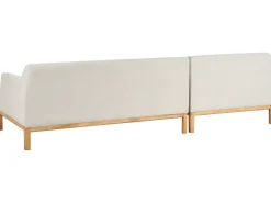Hjørnesofa 3 personers SOSJO Lys Beige Højrevendt
