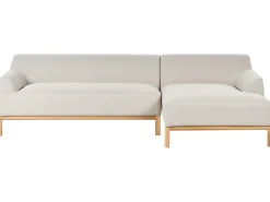 Hjørnesofa 3 personers SOSJO Lys Beige Venstrevendt