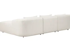 Hjørnesofa 3 personers SVANSELE Lys Beige Venstrevendt