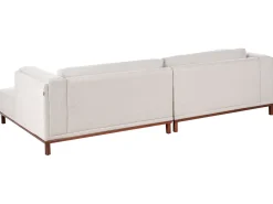 Hjørnesofa 4 personers VENG Lys Beige Venstrevendt