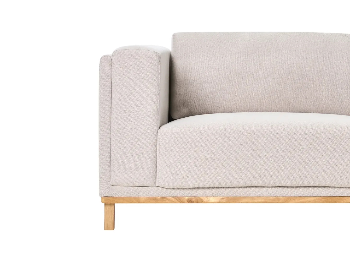 Hjørnesofa 5 personers VENG Lys Beige Venstrevendt