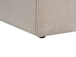 Hjørnesofa 3 personers VERNON Velour Brungrå Venstrevendt