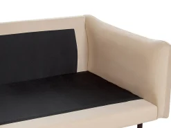 Hjørnesofa 4 personers VINTERBRO Velour Beige Højrevendt