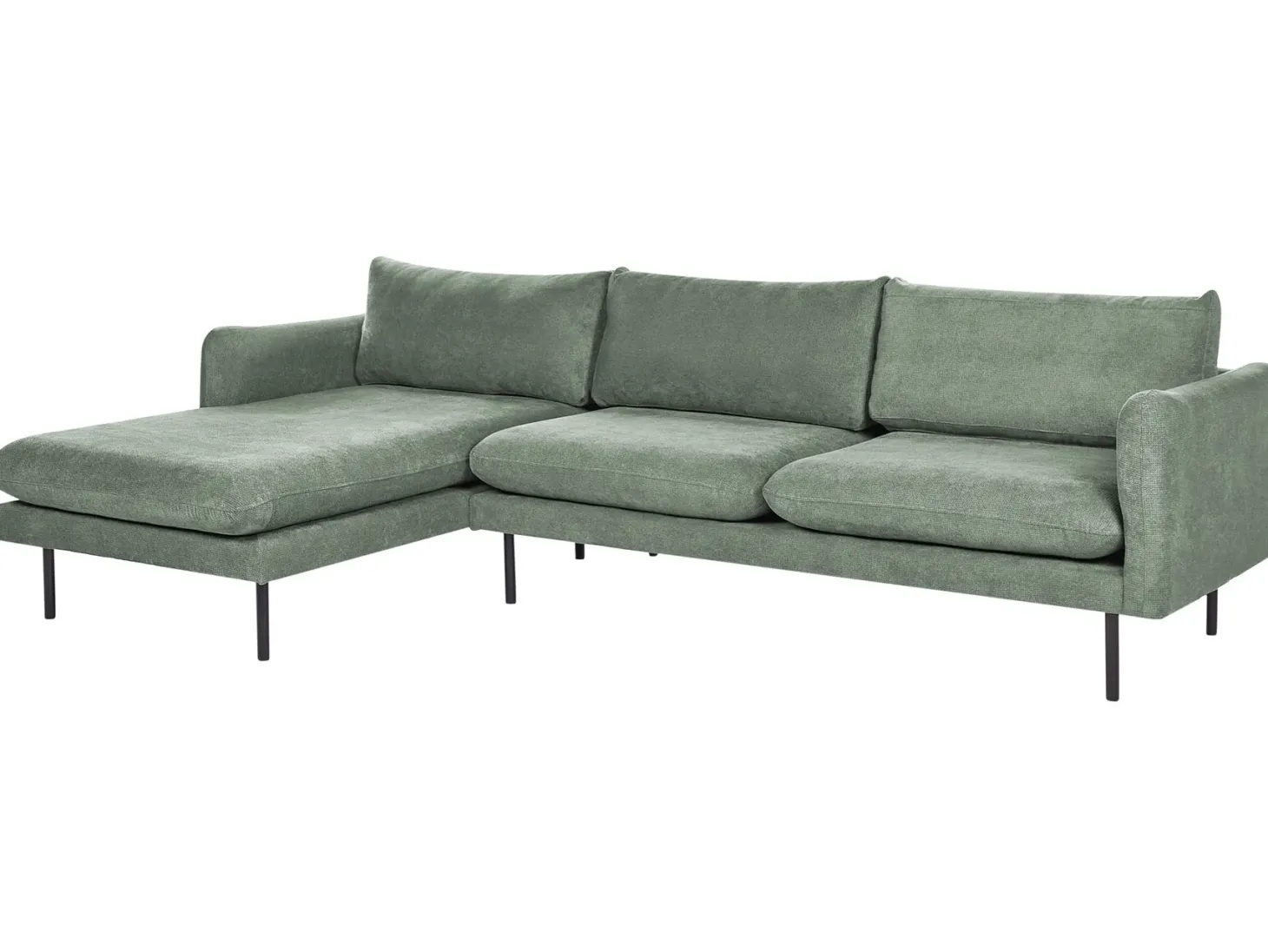 Hjørnesofa 4 personers VINTERBRO Lysegrøn Højrevendt