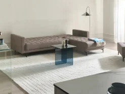 Hjørnesovesofa modul 4 personers ABERDEEN Brungrå Venstrevendt