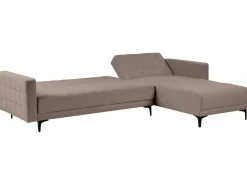 Hjørnesovesofa modul 4 personers ABERDEEN Brungrå Venstrevendt