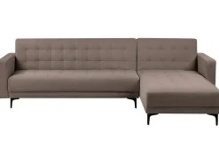 Hjørnesovesofa modul 4 personers ABERDEEN Brungrå Venstrevendt