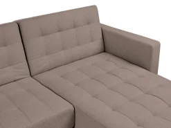 Hjørnesovesofa modul 4 personers ABERDEEN Brungrå Venstrevendt