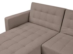 Hjørnesovesofa modul 4 personers ABERDEEN Brungrå Højrevendt