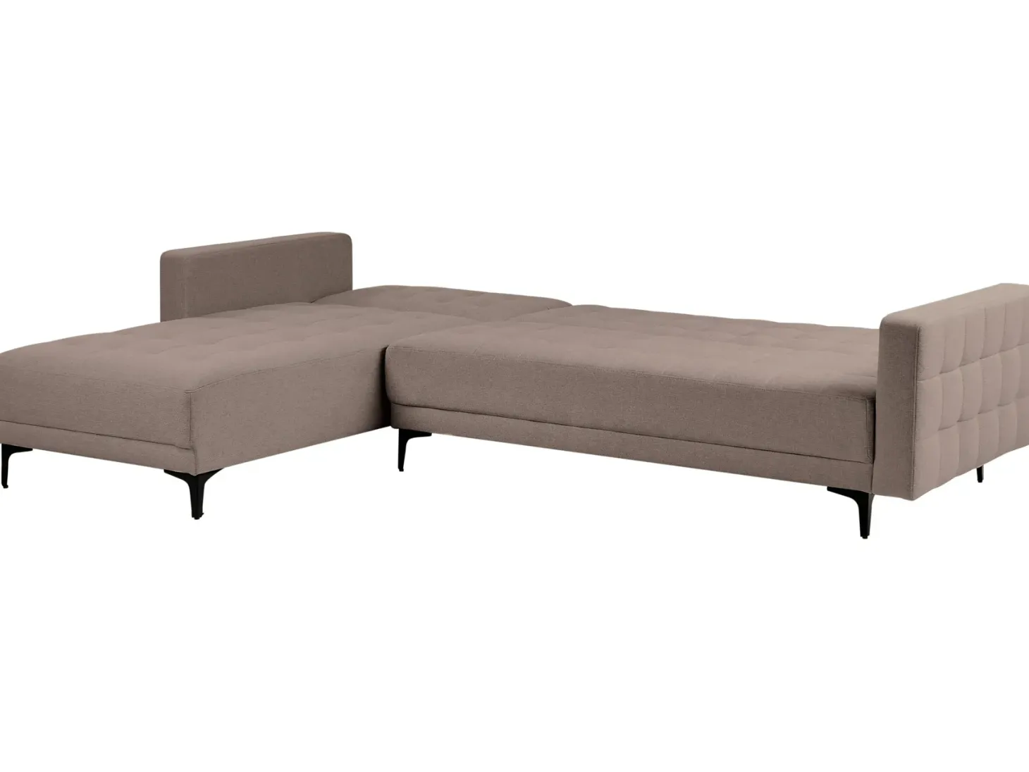 Hjørnesovesofa modul 4 personers ABERDEEN Brungrå Højrevendt