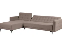 Hjørnesovesofa modul 4 personers ABERDEEN Brungrå Højrevendt