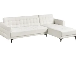 Hjørnesovesofa modul 4 personers ABERDEEN Cremehvid Venstrevendt