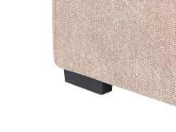 Hjørnesovesofa 3 personers EDANE Beige med opbevaring Højrevendt