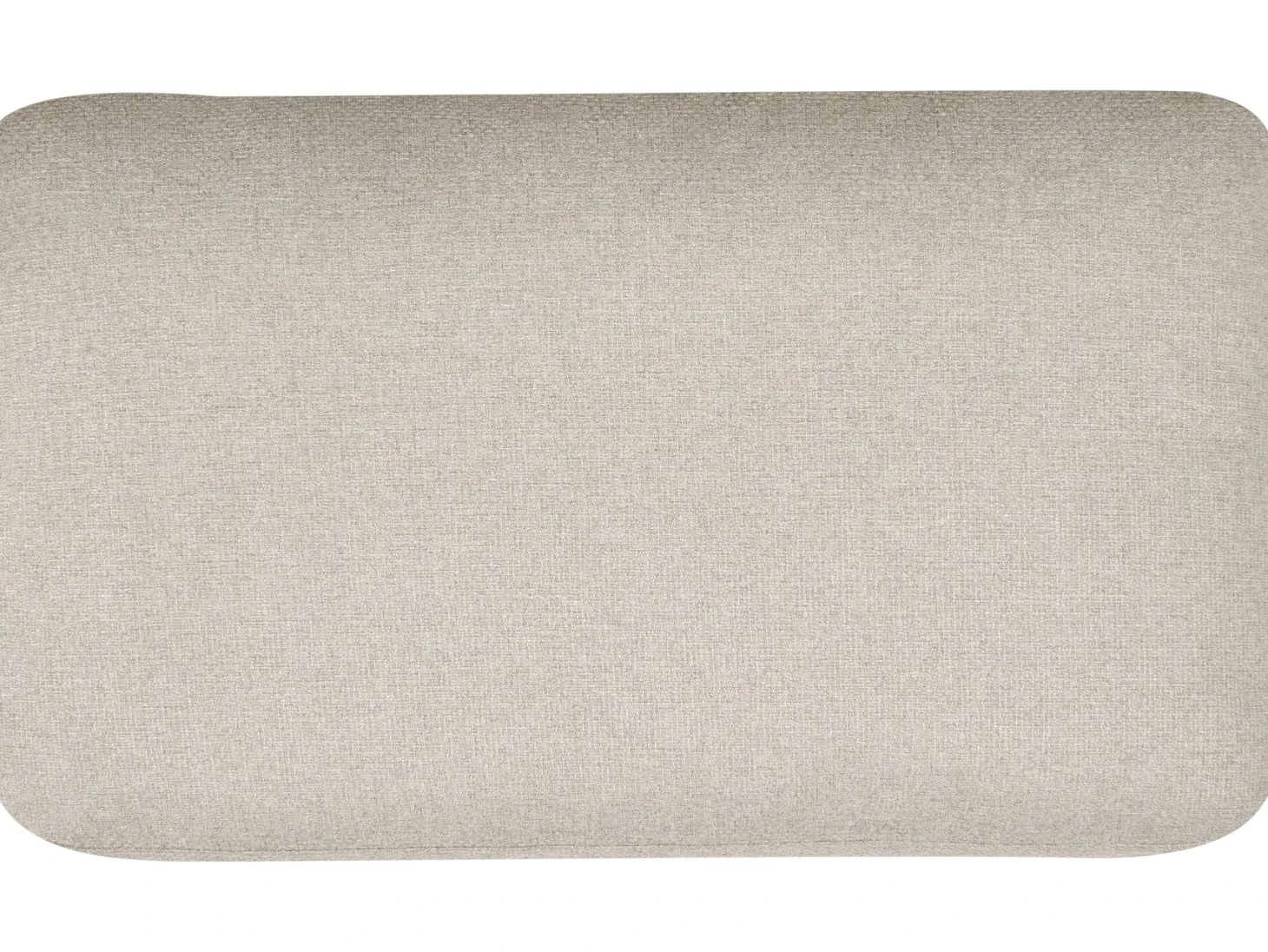 Hjørnesovesofa 3 personers HRISEY Kunstlinned Beige med opbevaring Højrevendt