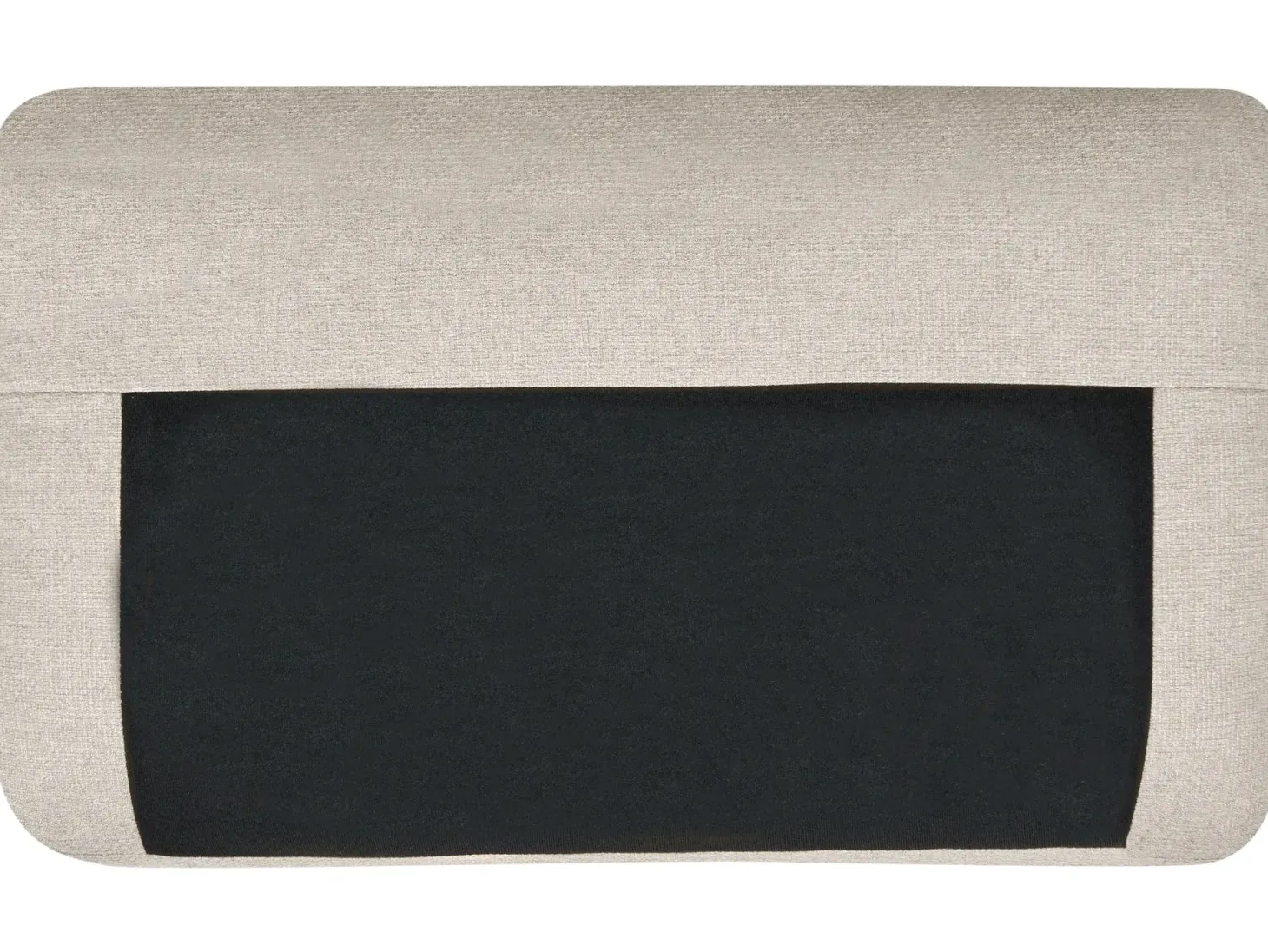 Hjørnesovesofa 3 personers HRISEY Kunstlinned Beige Venstrevendt