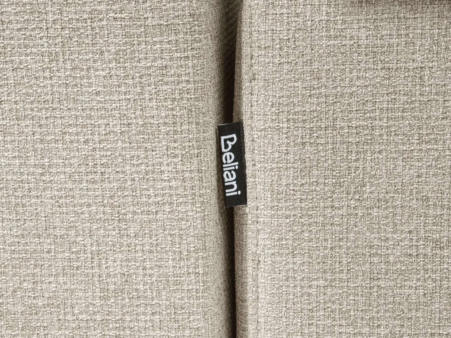 Hjørnesovesofa 3 personers HRISEY Kunstlinned Beige Venstrevendt