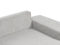 Hjørnesovesofa 3 personers LUSPA Lysegrå med opbevaring Venstrevendt