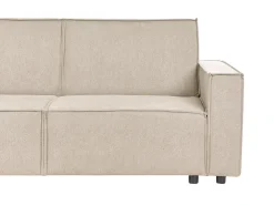 Hjørnesovesofa 3 personers ROMEDAL II Beige Højrevendt