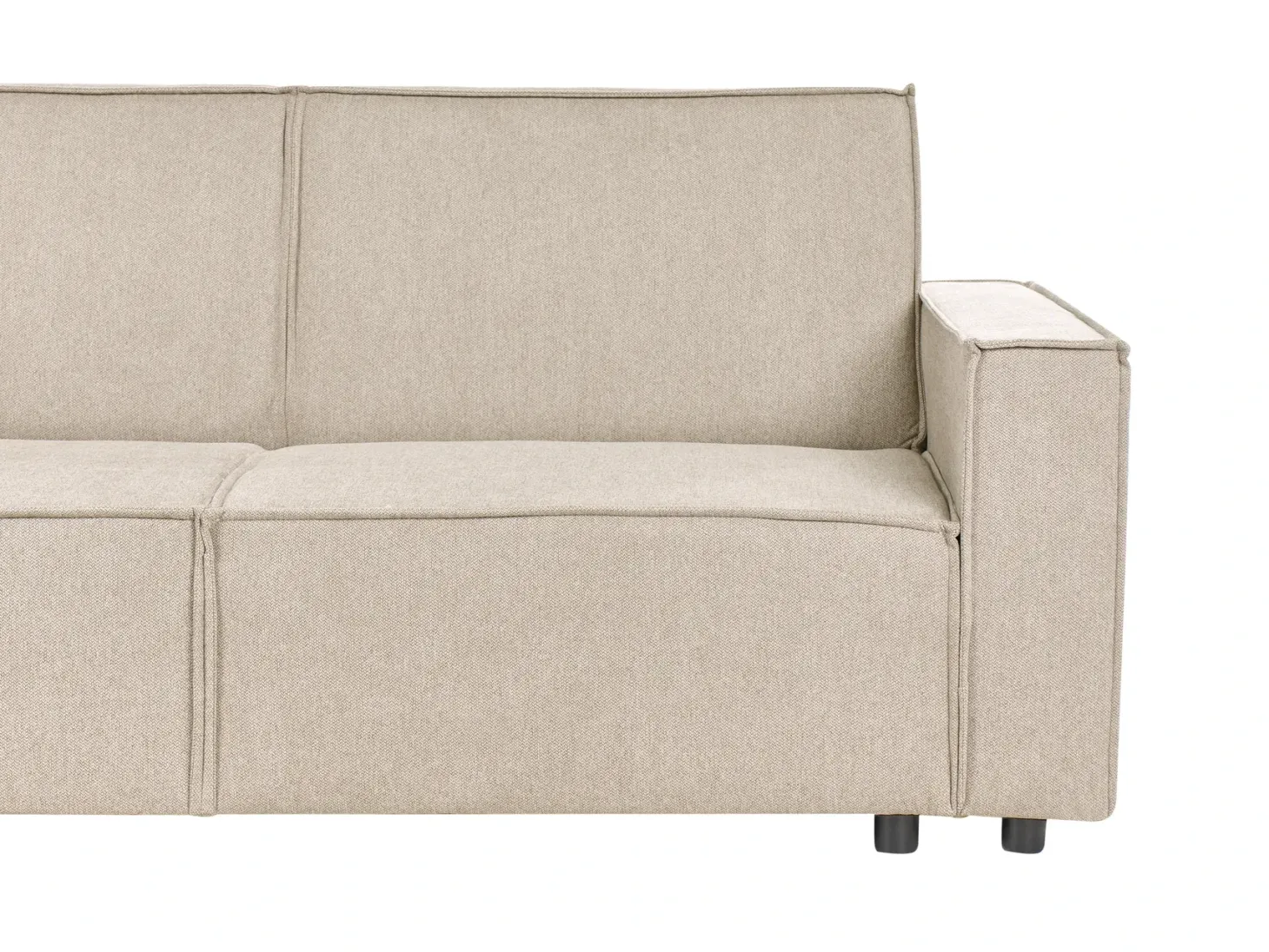 Hjørnesovesofa 3 personers ROMEDAL II Beige Højrevendt
