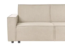 Hjørnesovesofa 3 personers ROMEDAL II Beige Venstrevendt