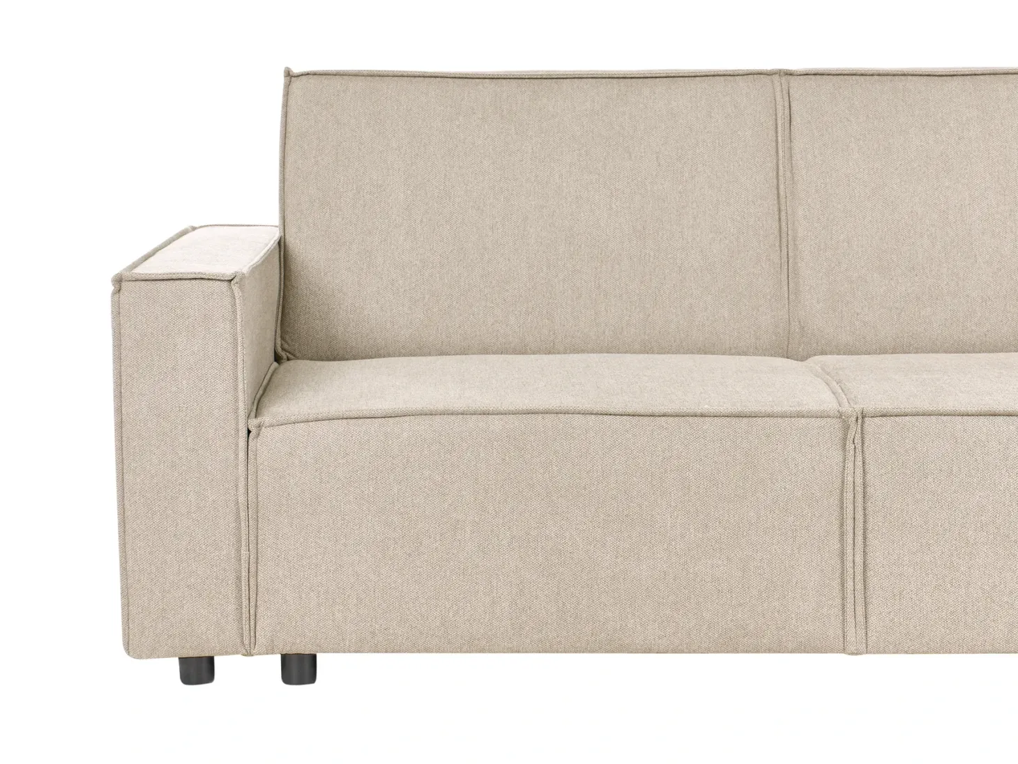 Hjørnesovesofa 3 personers ROMEDAL II Beige Venstrevendt