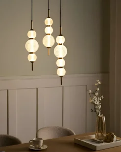 Hængelampe med 3 lys ARAS LED Glas Guld