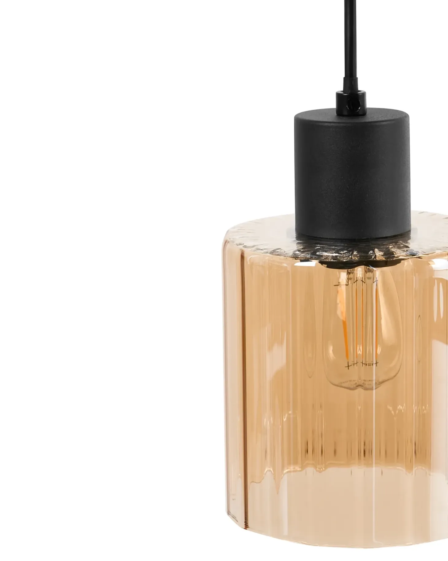 Hængelampe med 3 lys KITARE Glas Beige