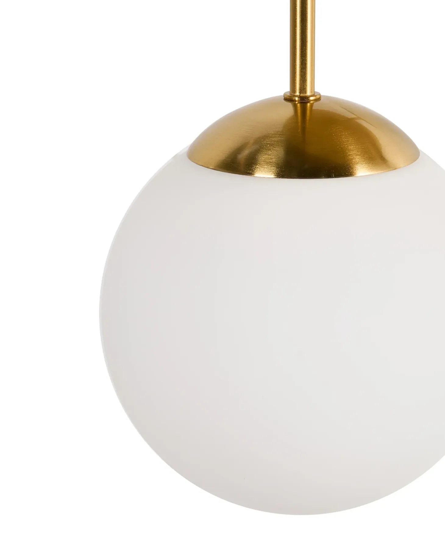 Hængelampe med 3 lys RIANA Glas Metal Messing