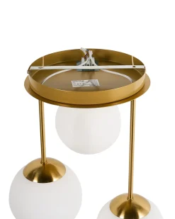 Hængelampe med 3 lys RIANA Glas Metal Messing