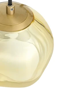 Hængelampe med 3 lys TSHUAPA Glas Multifarvet
