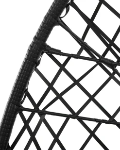Hængestol ALATRI PE-rattan Sort