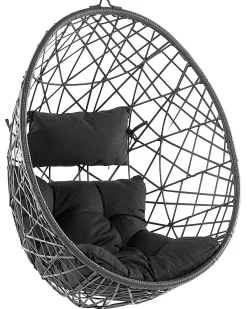 Hængestol ALATRI PE-rattan Sort