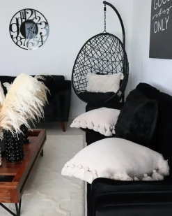 Hængestol ALATRI PE-rattan Sort