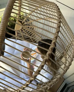 Hængestol med stativ ACRI PE-rattan Beige