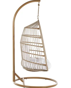 Hængestol med stativ ALLERA PE-rattan Beige